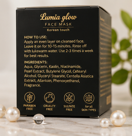 Lumia Glow Face Mask – Korean Beauty Secret\ Reveal Your Natural Glow