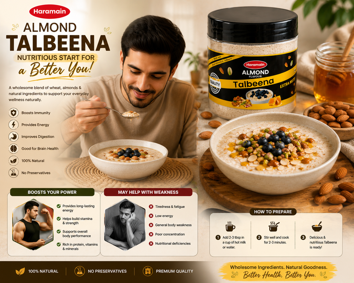 Haramain Talbeena Almond – Premium Barley & Nuts Blend