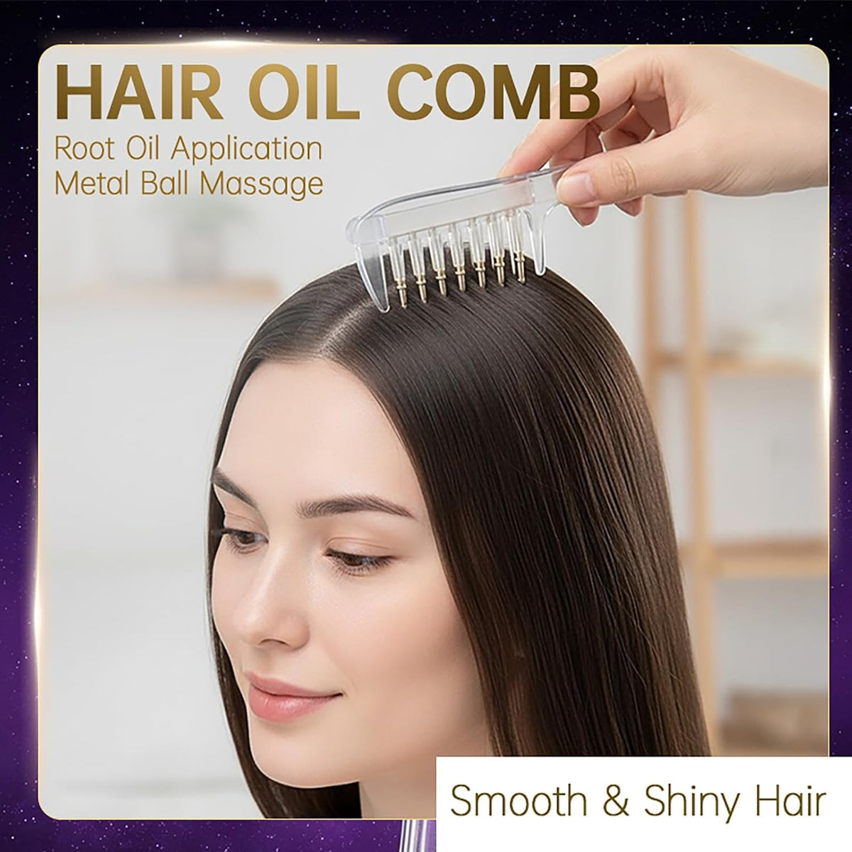 Crystal Serum Comb for Scalp Massage