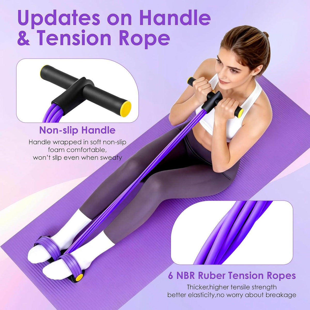 Pedal Resistance Band with Handle