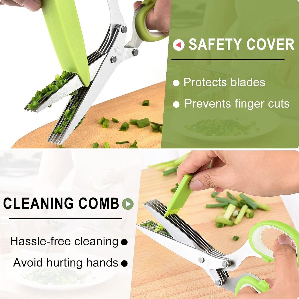 5 layer Multifunctional Stainless Steel Scissors
