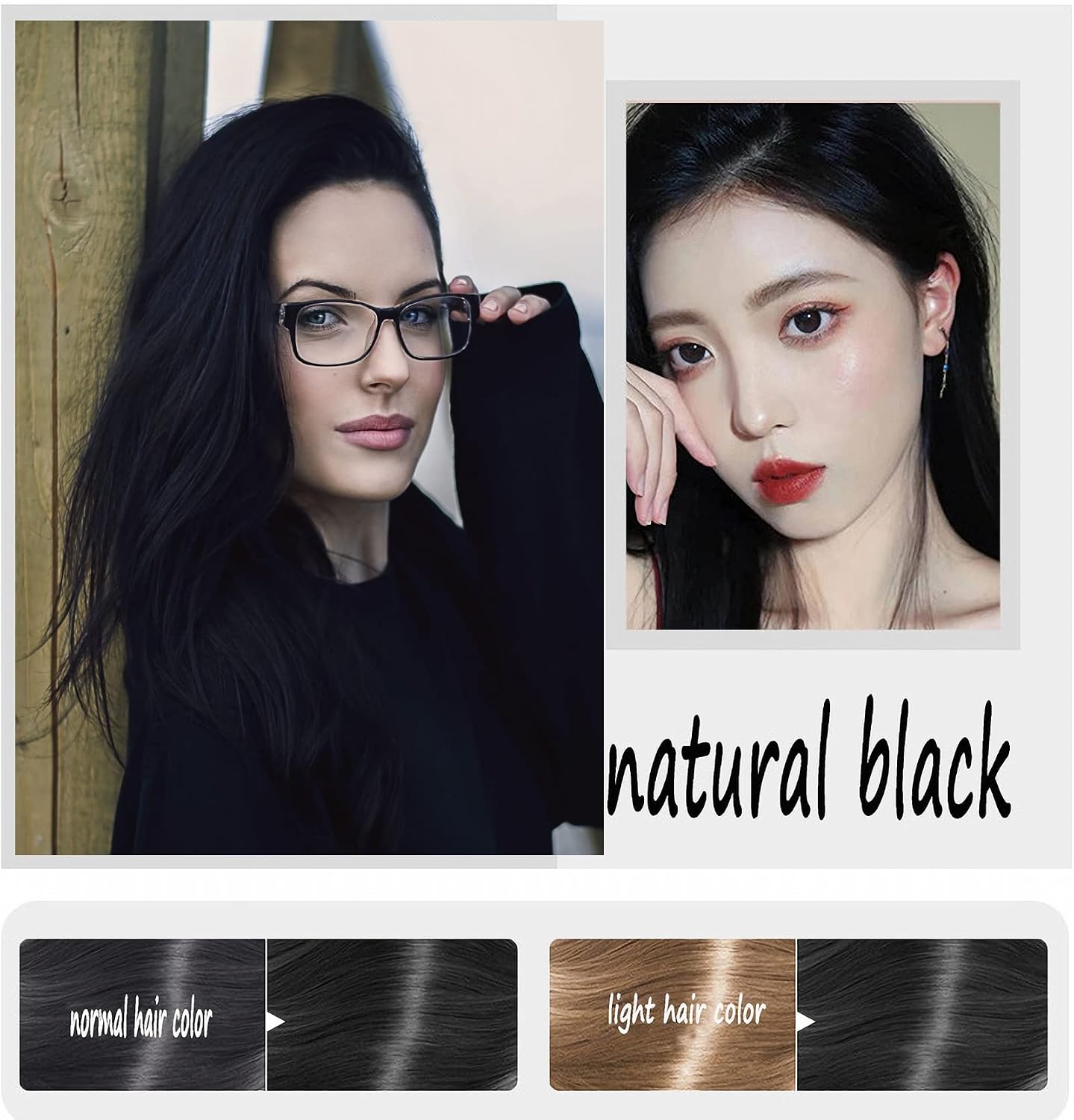 3-in-1  Black Hair Colour Shampoo
