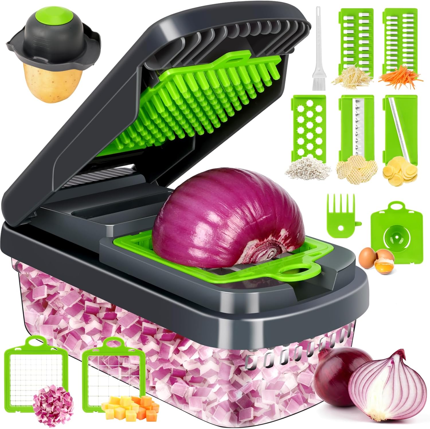 14-In-1 Multifunctional Vegetable Chopper & Slicer