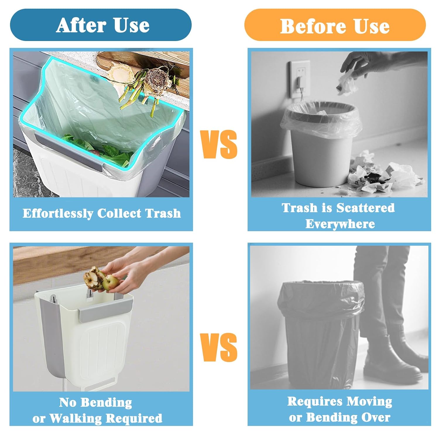 Foldable Hanging Trash Bin