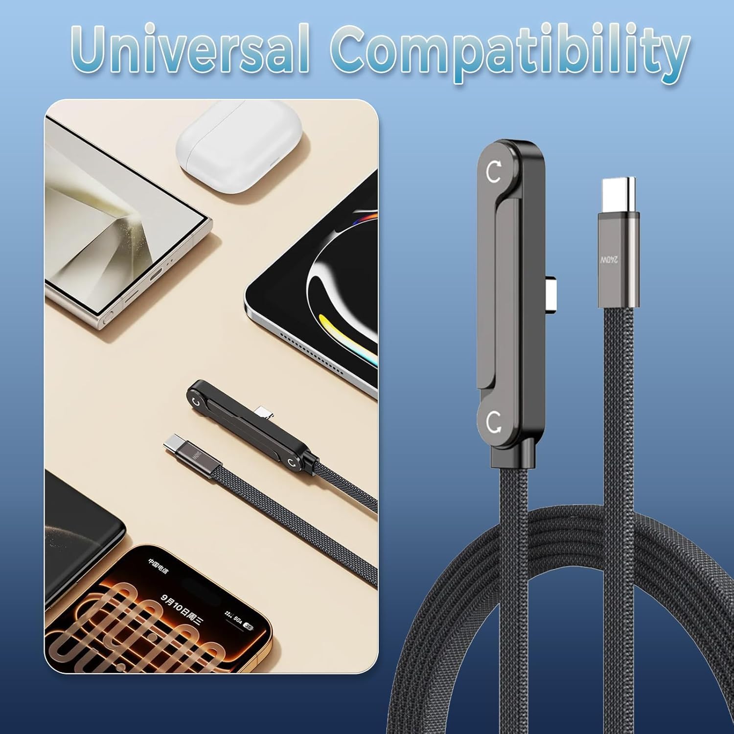 2-in-1 Stand Charging Cable