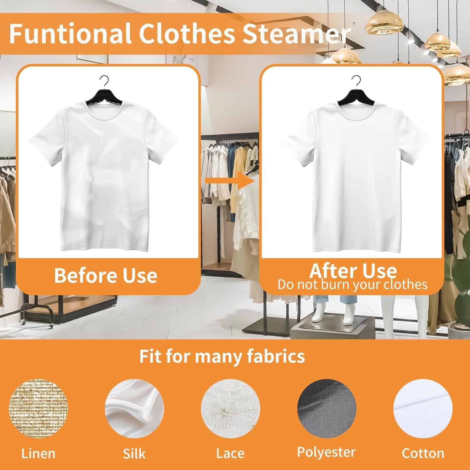 Mini Steam Iron for Clothes