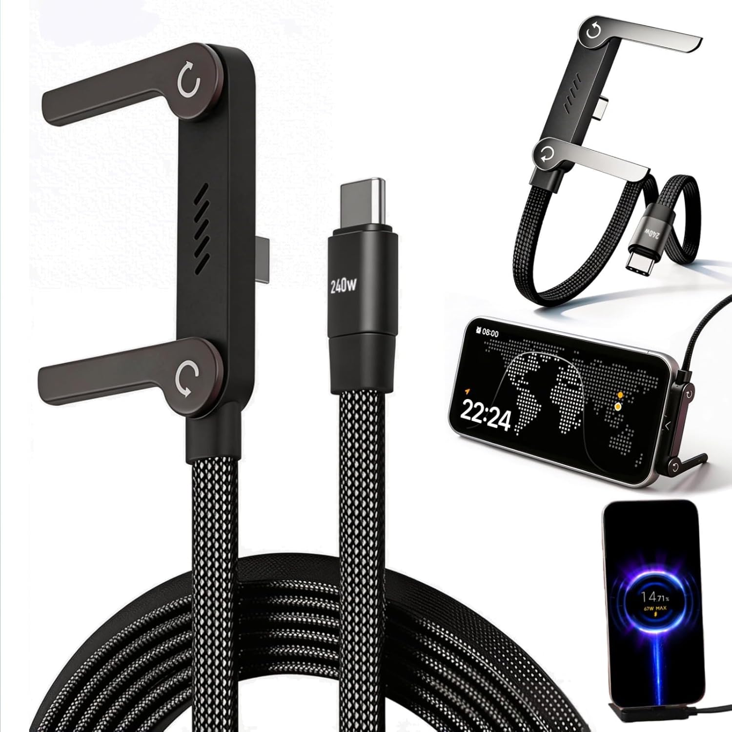 2-in-1 Stand Charging Cable