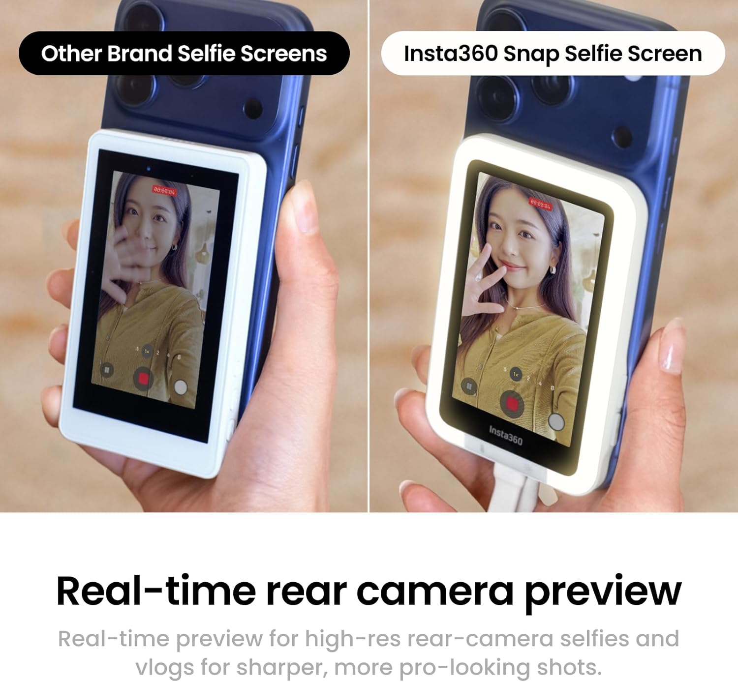 Insta360 Snap Selfie Screen