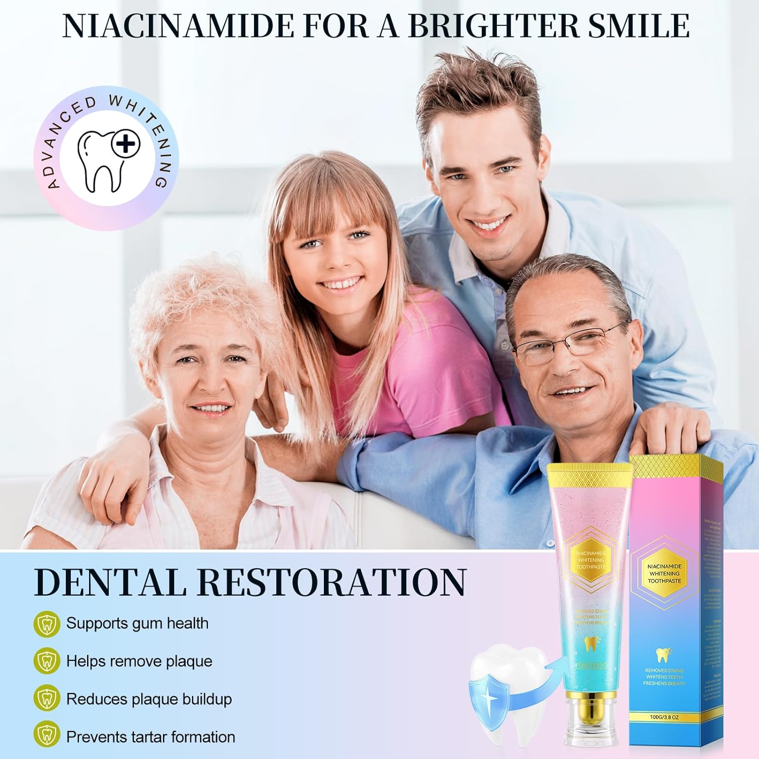 Nicotinamide Whitening Toothpaste