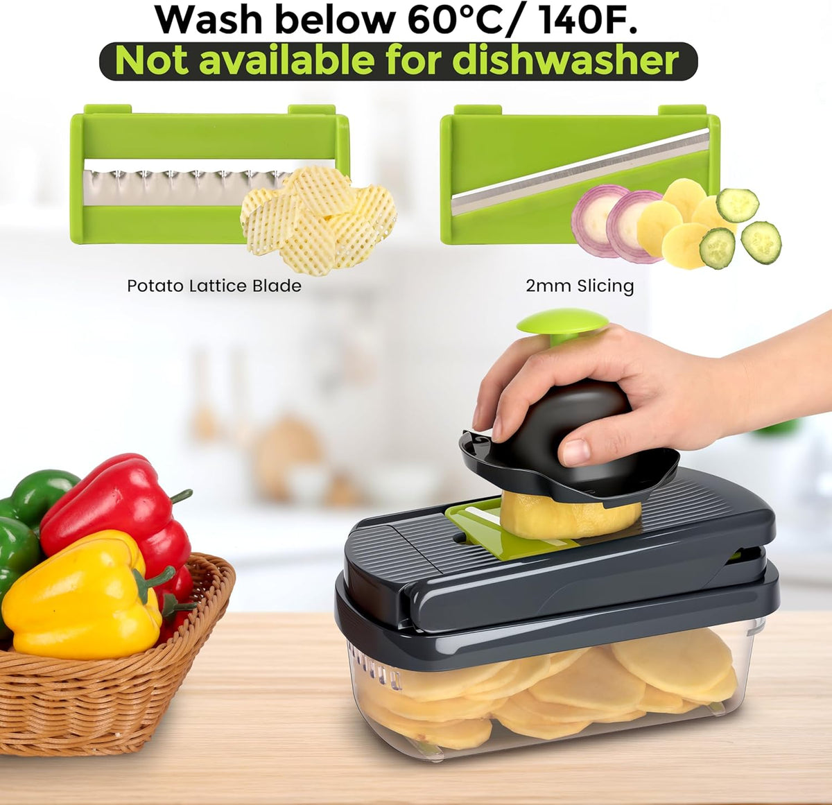 14-In-1 Multifunctional Vegetable Chopper & Slicer