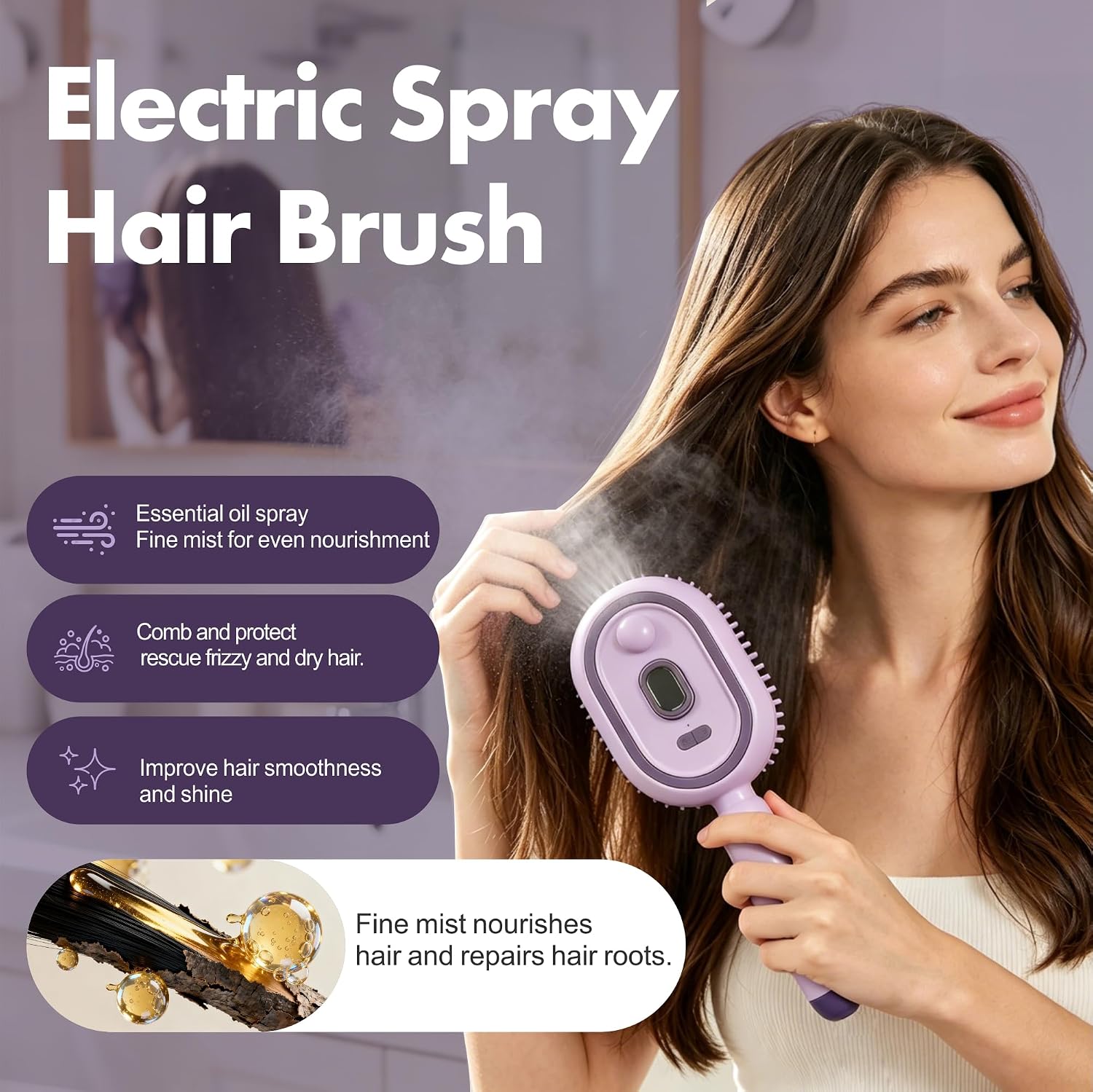 Electric Spray Air Cushion Massage Comb