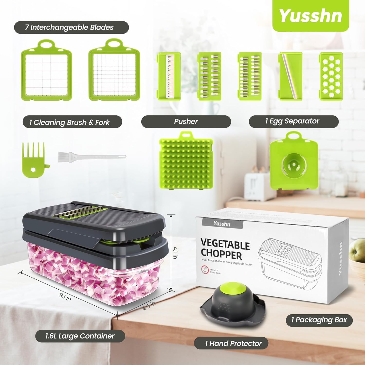 14-In-1 Multifunctional Vegetable Chopper & Slicer