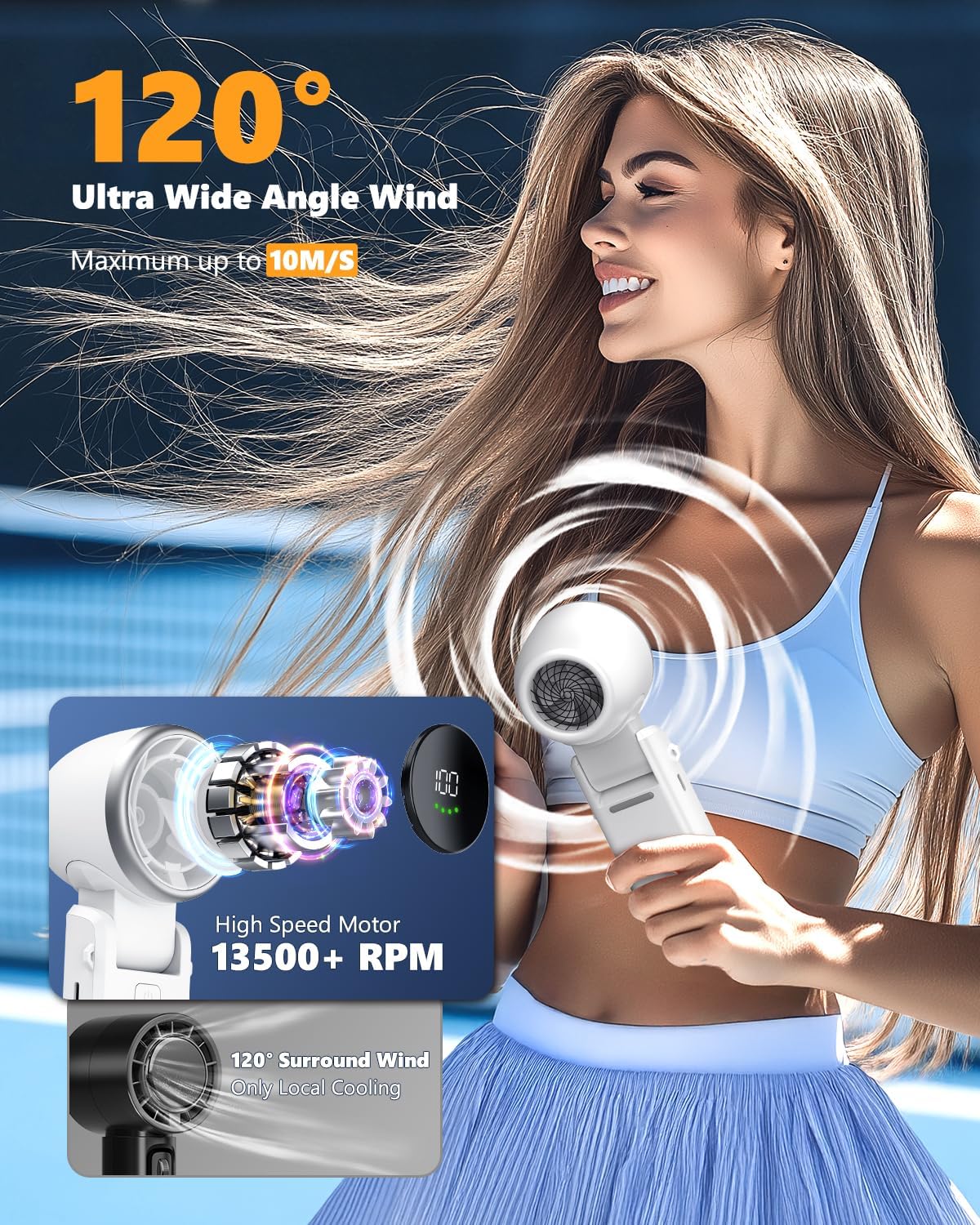 Portable Handheld Turbo Fan