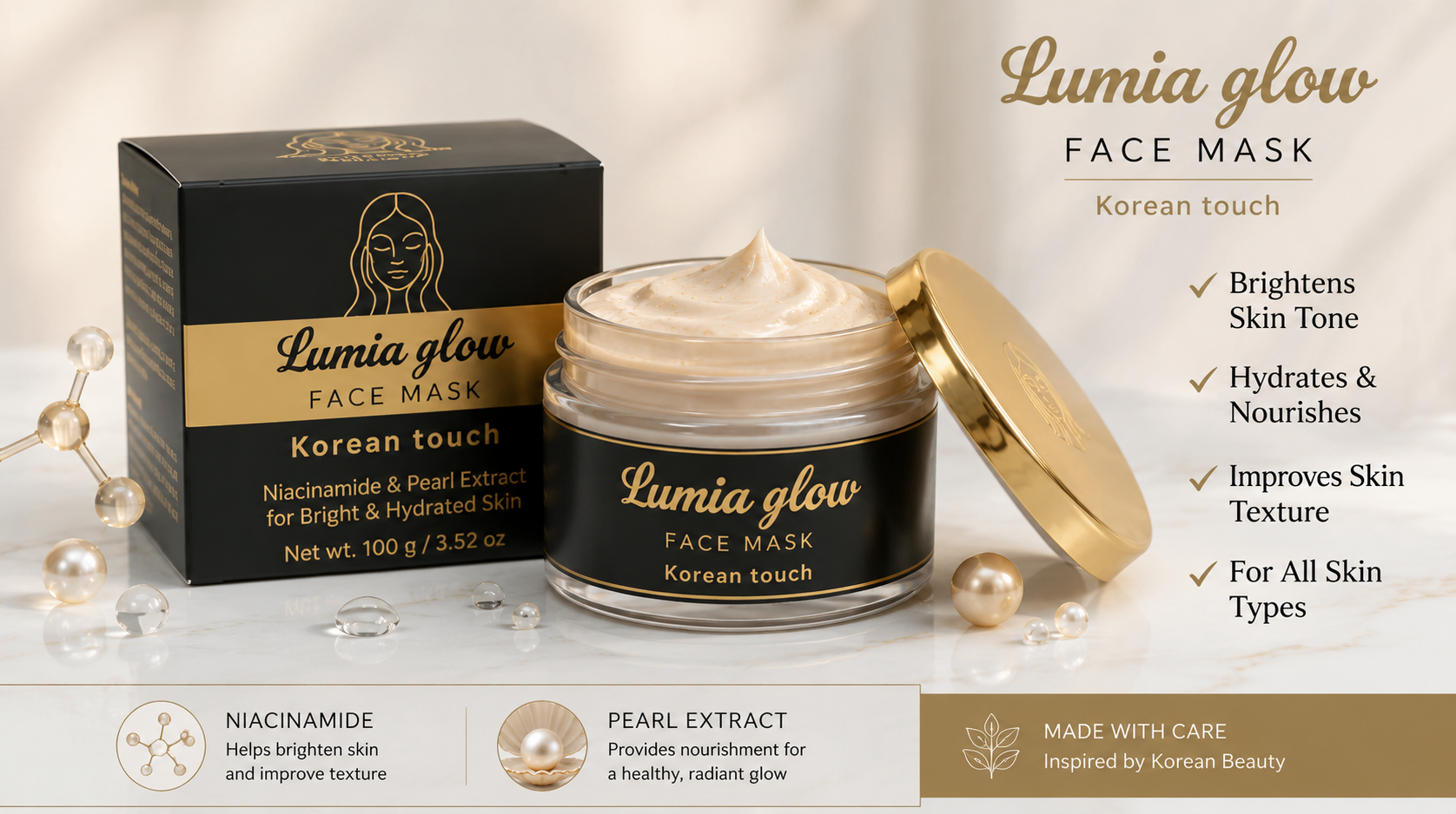 Lumia Glow Face Mask – Korean Beauty Secret\ Reveal Your Natural Glow