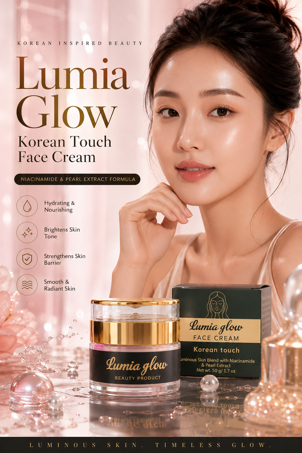 Lumia Glow Luminous Skin Cream with Niacinamide & Pearl Extract