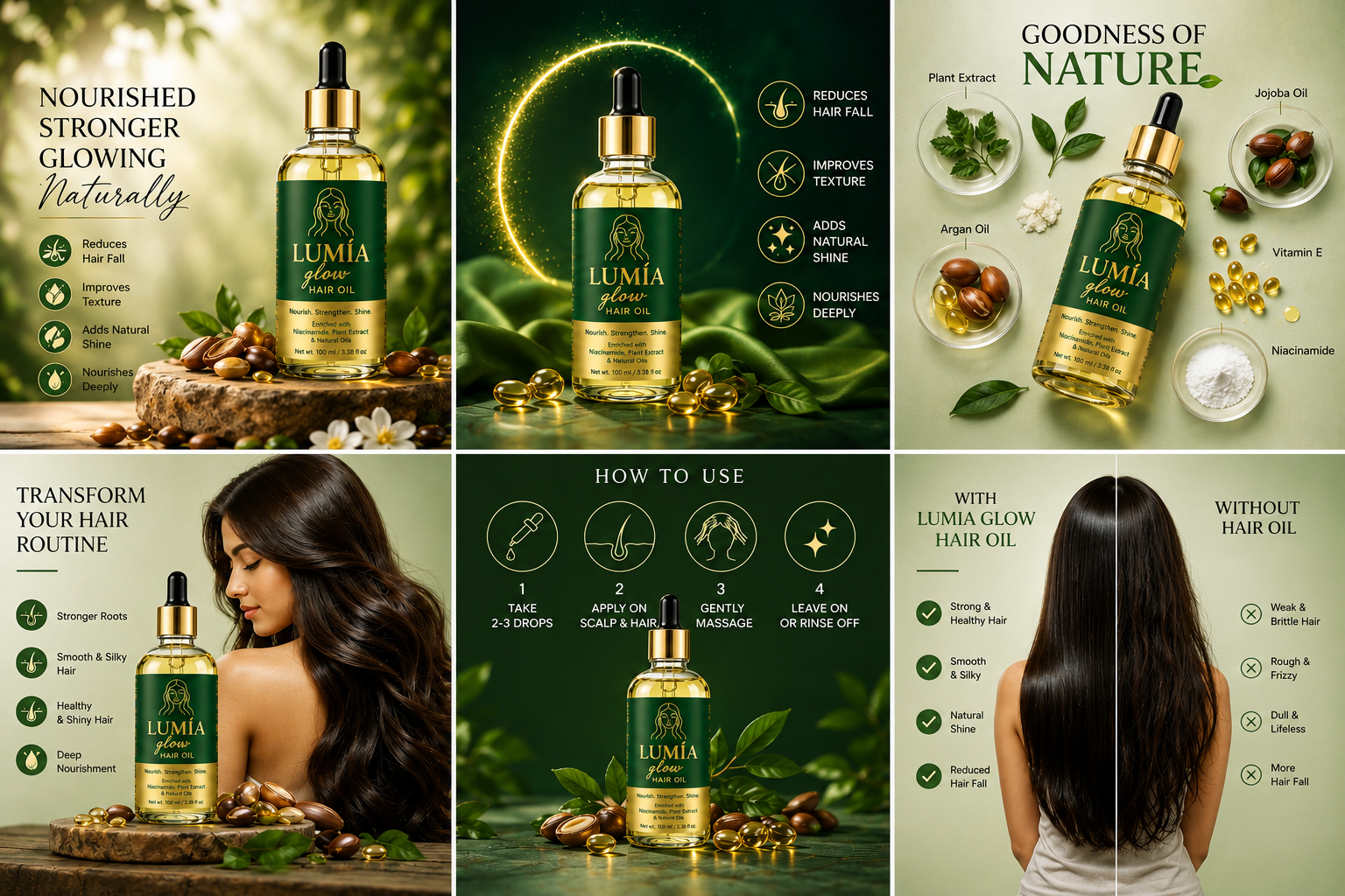 Lumia Glow Hair Oil – The Secret to Radiant, Strong Hair