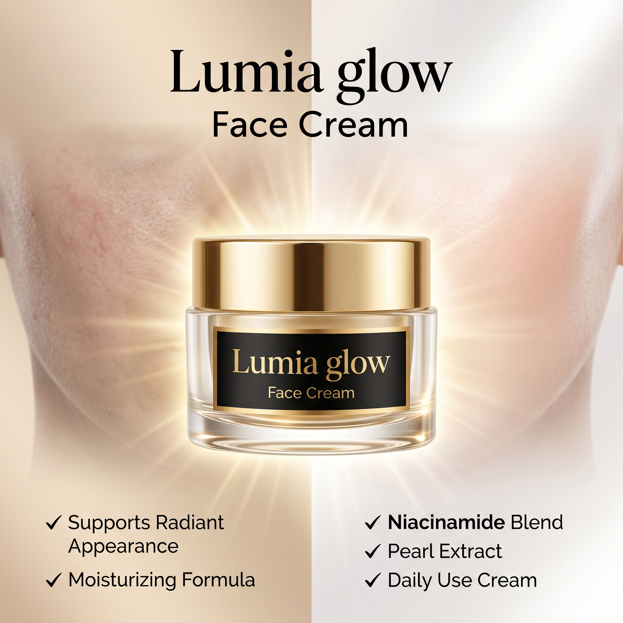 Lumia Glow Luminous Skin Cream with Niacinamide & Pearl Extract