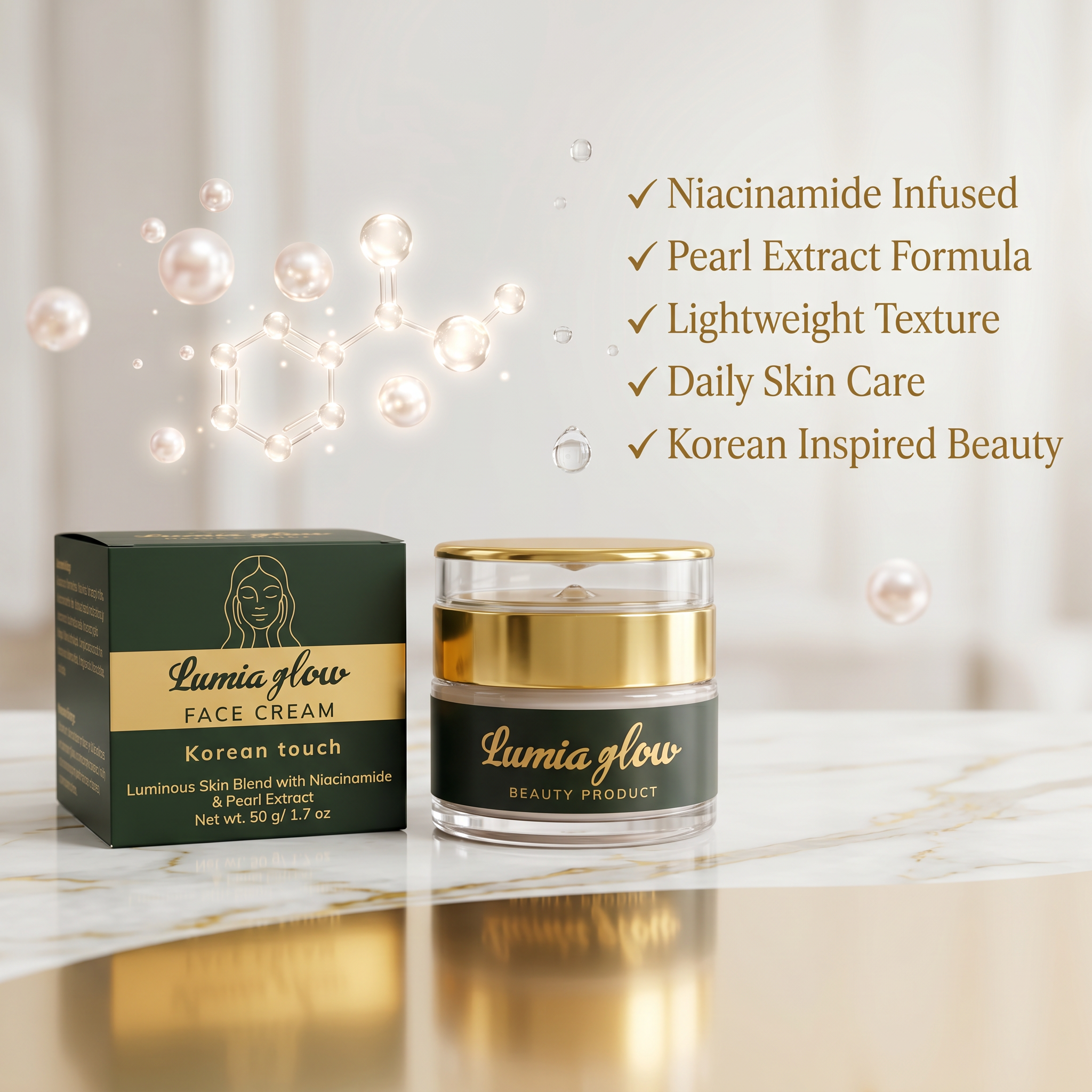 Lumia Glow Luminous Skin Cream with Niacinamide & Pearl Extract