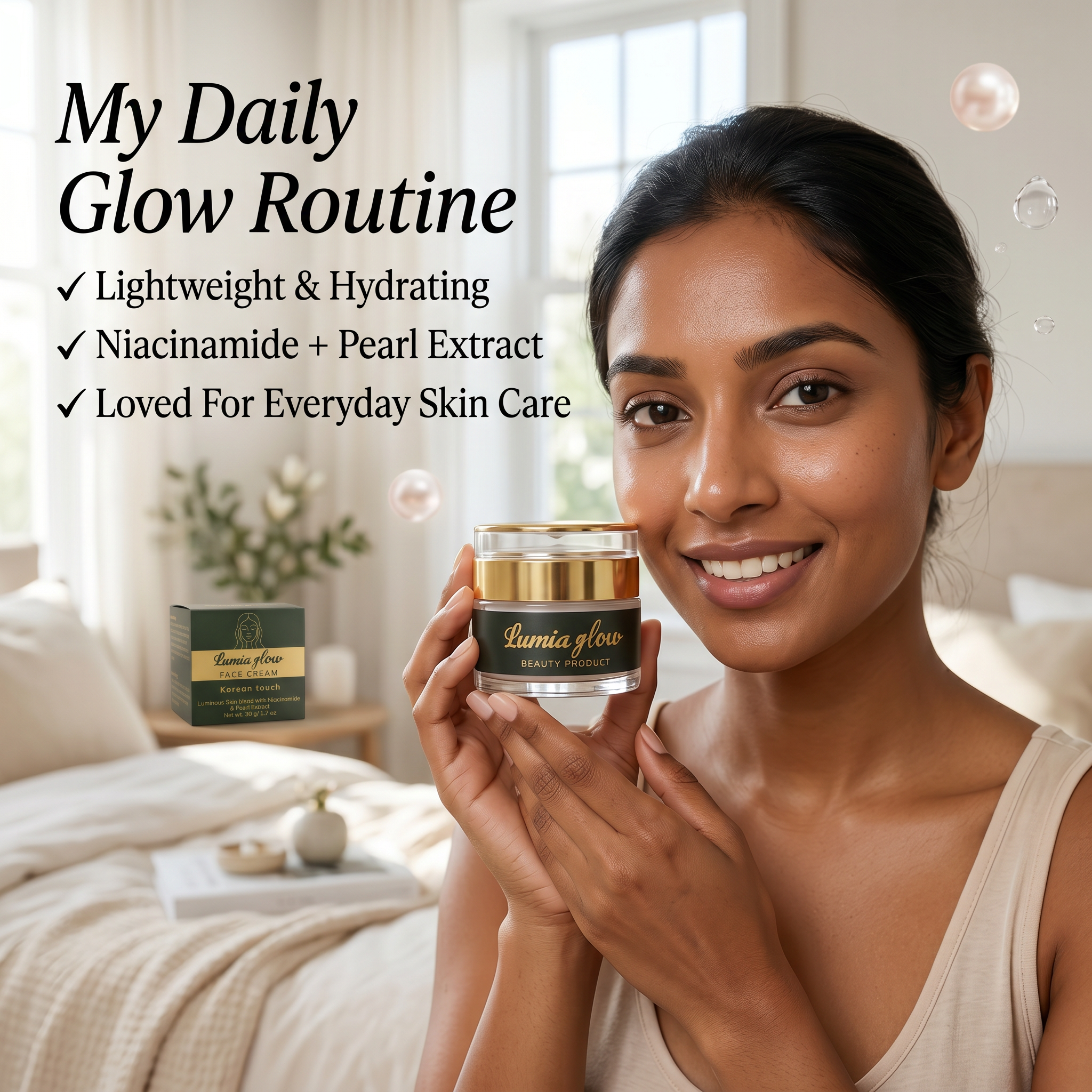Lumia Glow Luminous Skin Cream with Niacinamide & Pearl Extract