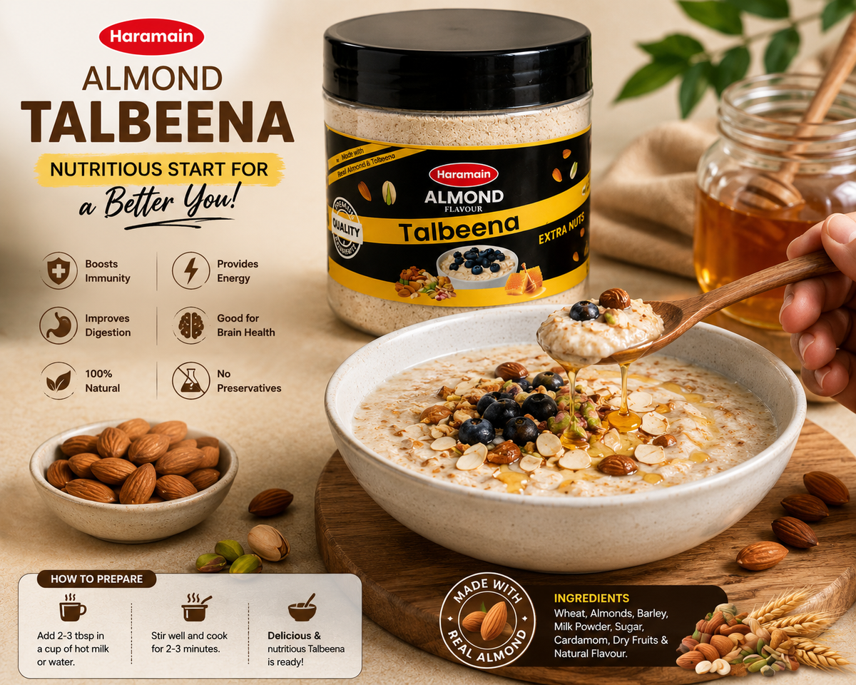 Haramain Talbeena Almond – Premium Barley & Nuts Blend