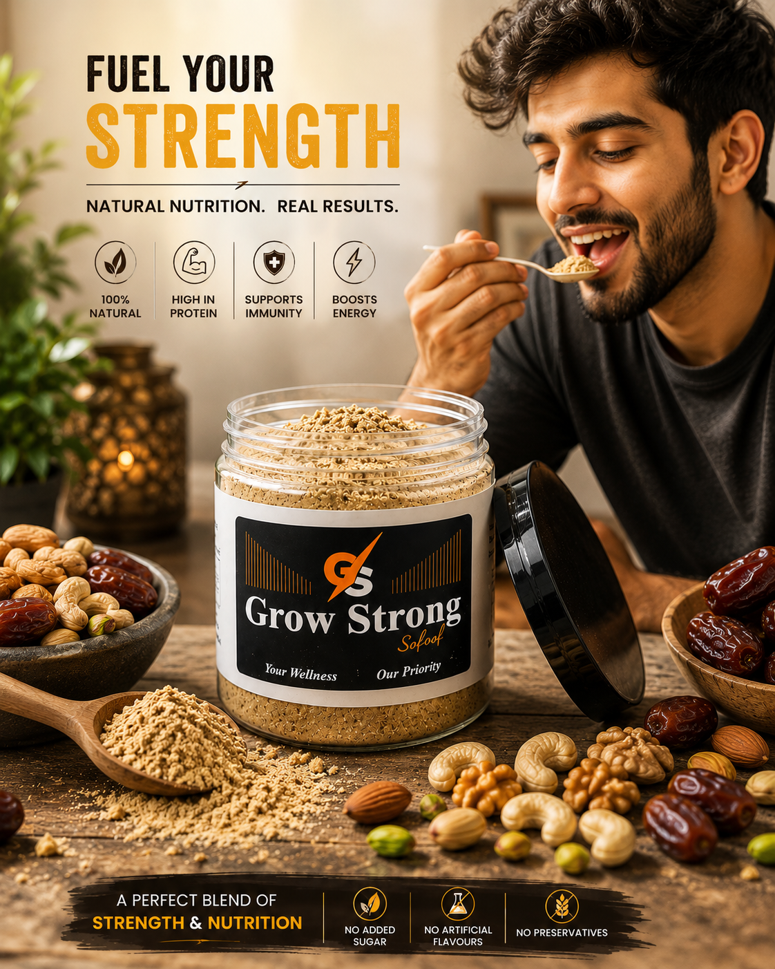Grow Strong | Your Physical Power - Boosts Vitality And Physical Performance