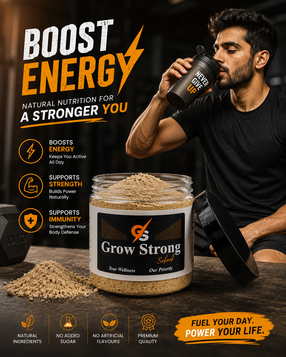 Grow Strong | Your Physical Power - Boosts Vitality And Physical Performance